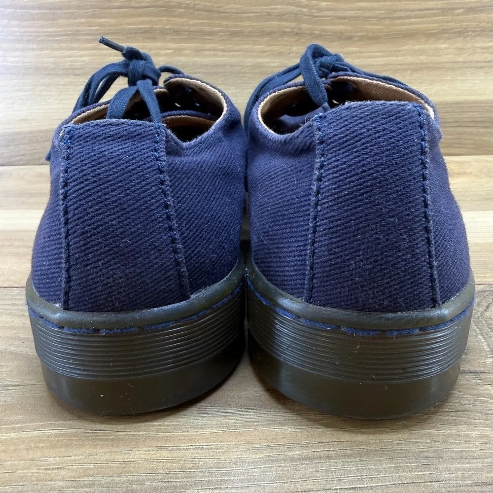 Dr Martens‎ Delray Canvas Navy Blue Mens 9 Low Top Sneaker Casual Minimalist